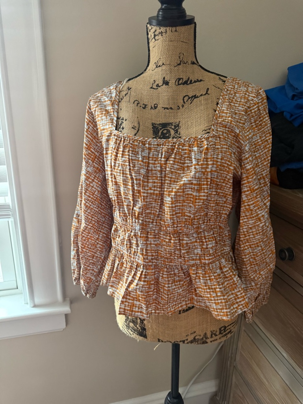 Circus NY by Sam Edelman Smocked Peasant Top